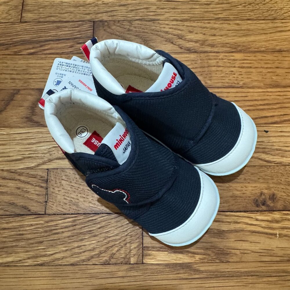 Miki House My First Walker Toddler Shoes Navy Blue (Size 7 / 13.5cm) - Picture 11 of 12